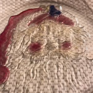 Santa serving plate nice quality